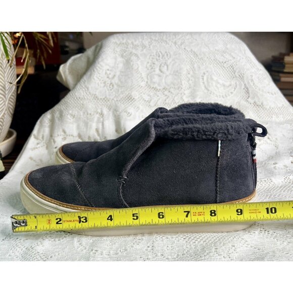 Womens TOMS PAXTON SLIP ON CHUKKA SNEAKER SHOE • Blue Suede• Size 8 - Picture 9 of 11